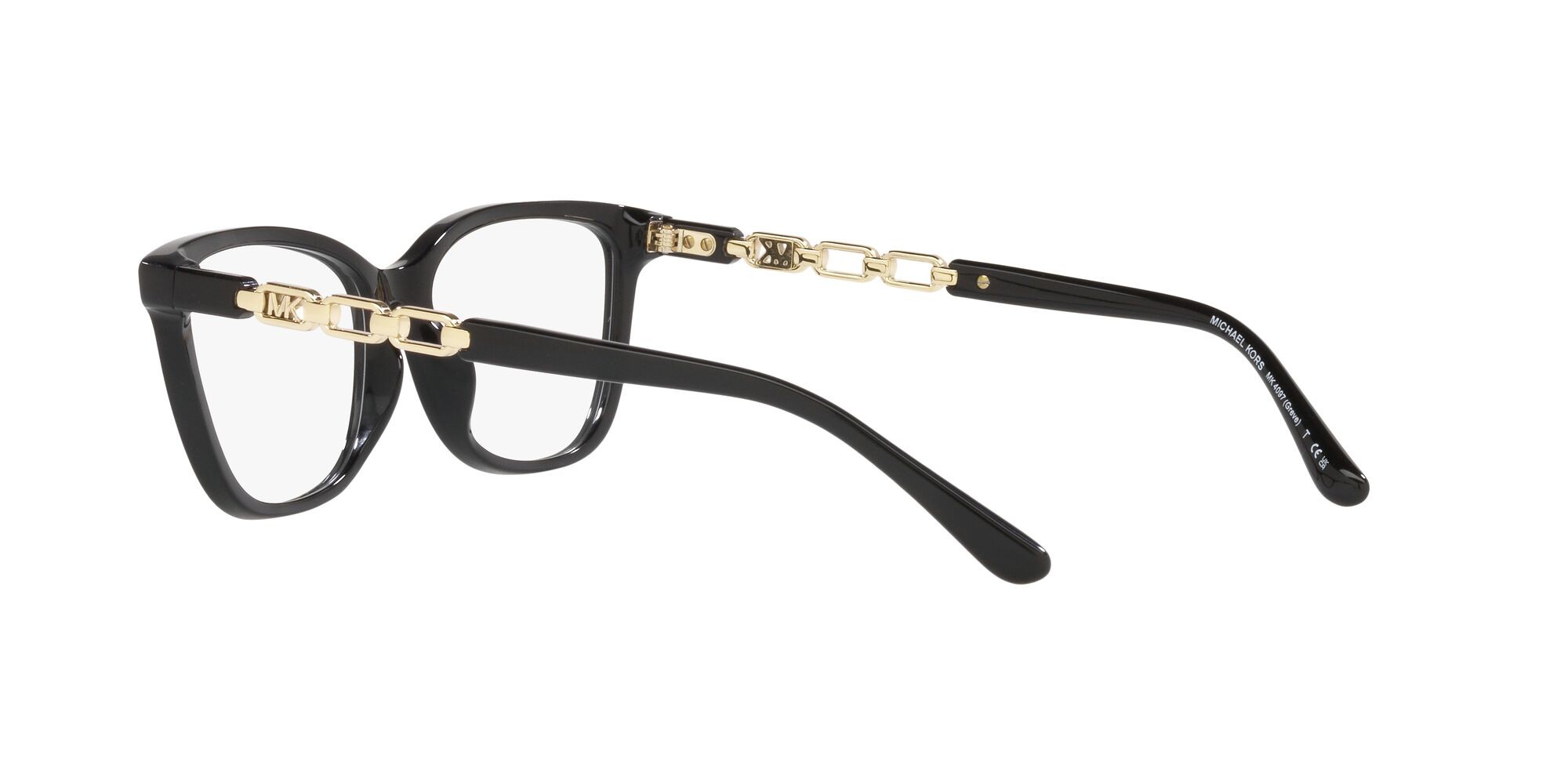 Brillen Michael Kors Greve MK 4097 (3005) farbe nero form rechteckig gläser lente demo