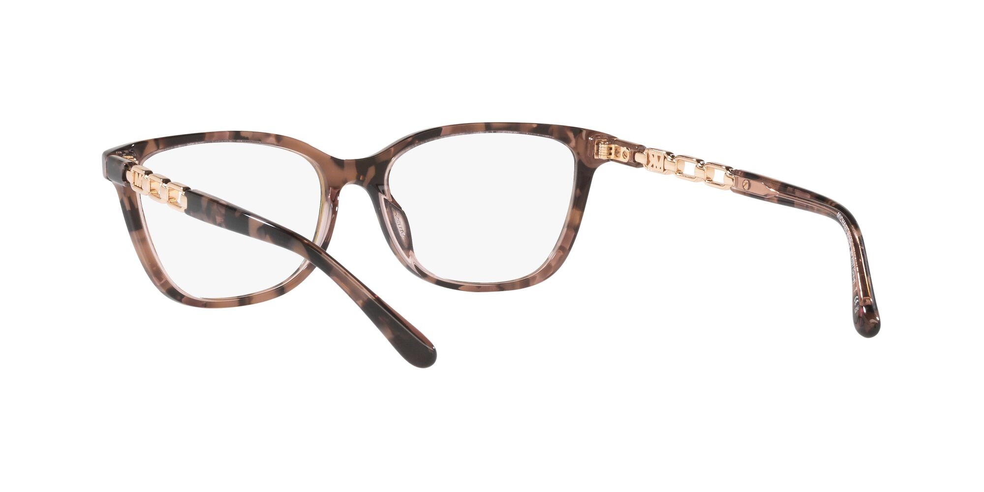 Brillen Michael Kors Greve MK 4097 (3251) farbe rosa tartarugato form rechteckig gläser lente demo