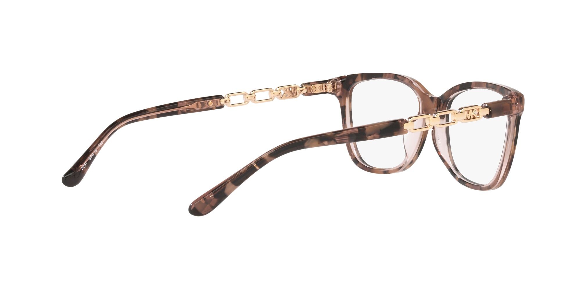 Brillen Michael Kors Greve MK 4097 (3251) farbe rosa tartarugato form rechteckig gläser lente demo