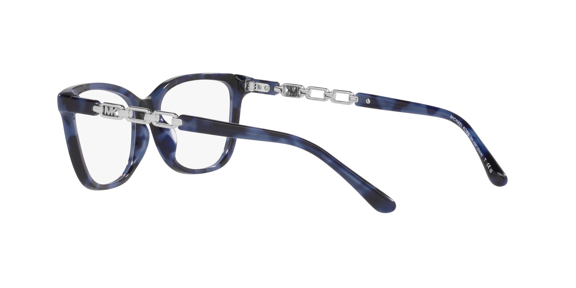 Occhiali da vista Michael Kors Greve MK 4097 (3333) colore blu tartarugato forma rettangolare lenti lente demo