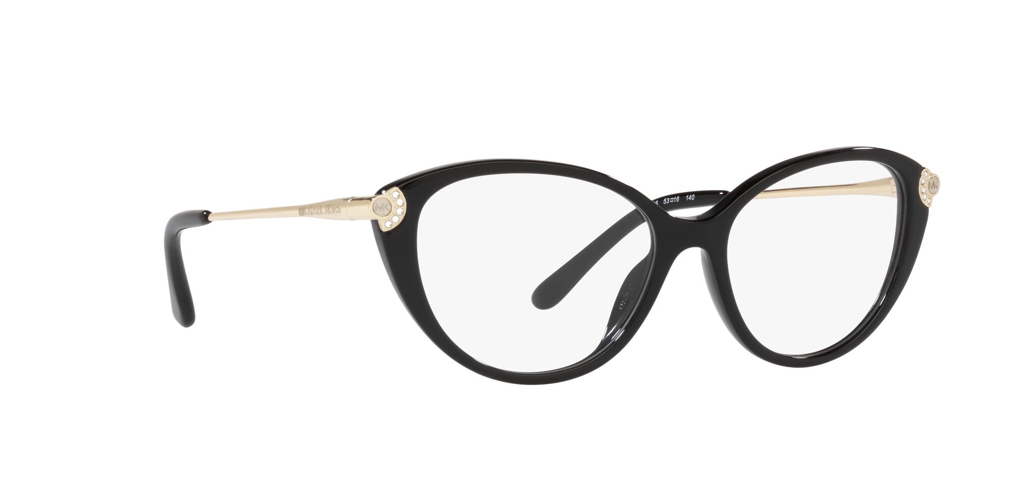 Occhiali da vista Michael Kors Savoie MK 4098BU (3005) colore nero forma cat eye lenti lente demo
