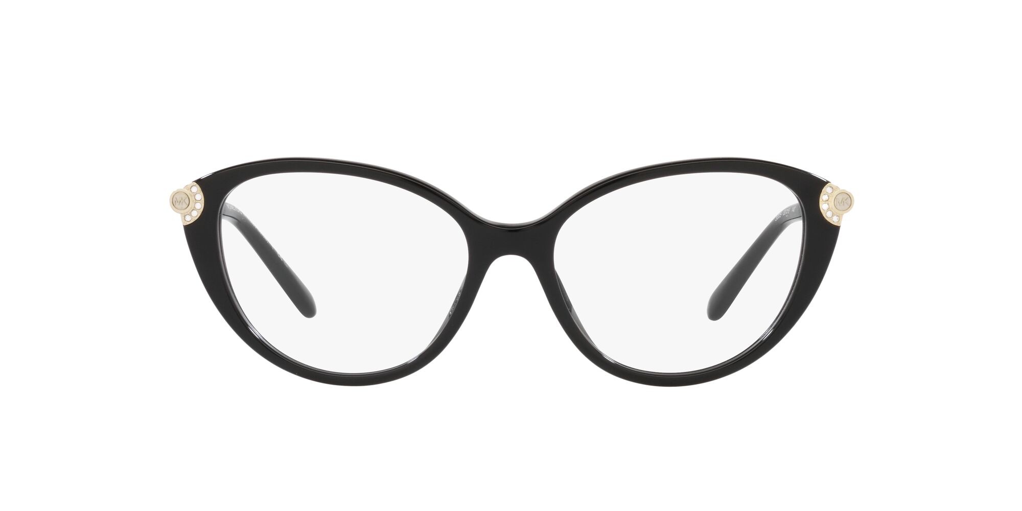 Occhiali da vista Michael Kors Savoie MK 4098BU (3005) colore nero forma cat eye lenti lente demo