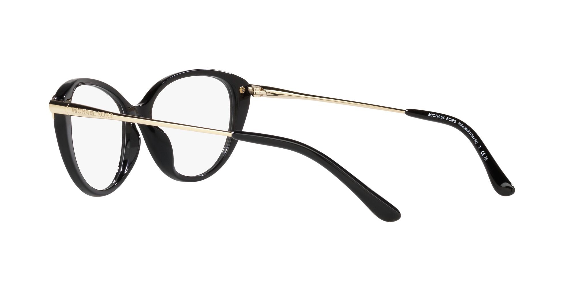Occhiali da vista Michael Kors Savoie MK 4098BU (3005) colore nero forma cat eye lenti lente demo