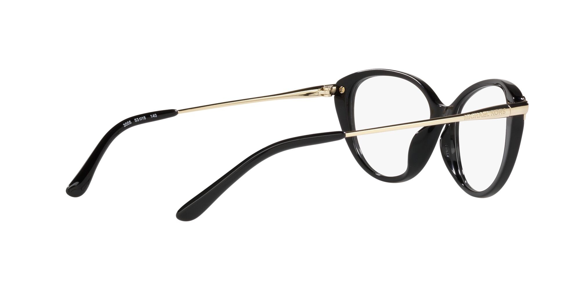 Occhiali da vista Michael Kors Savoie MK 4098BU (3005) colore nero forma cat eye lenti lente demo