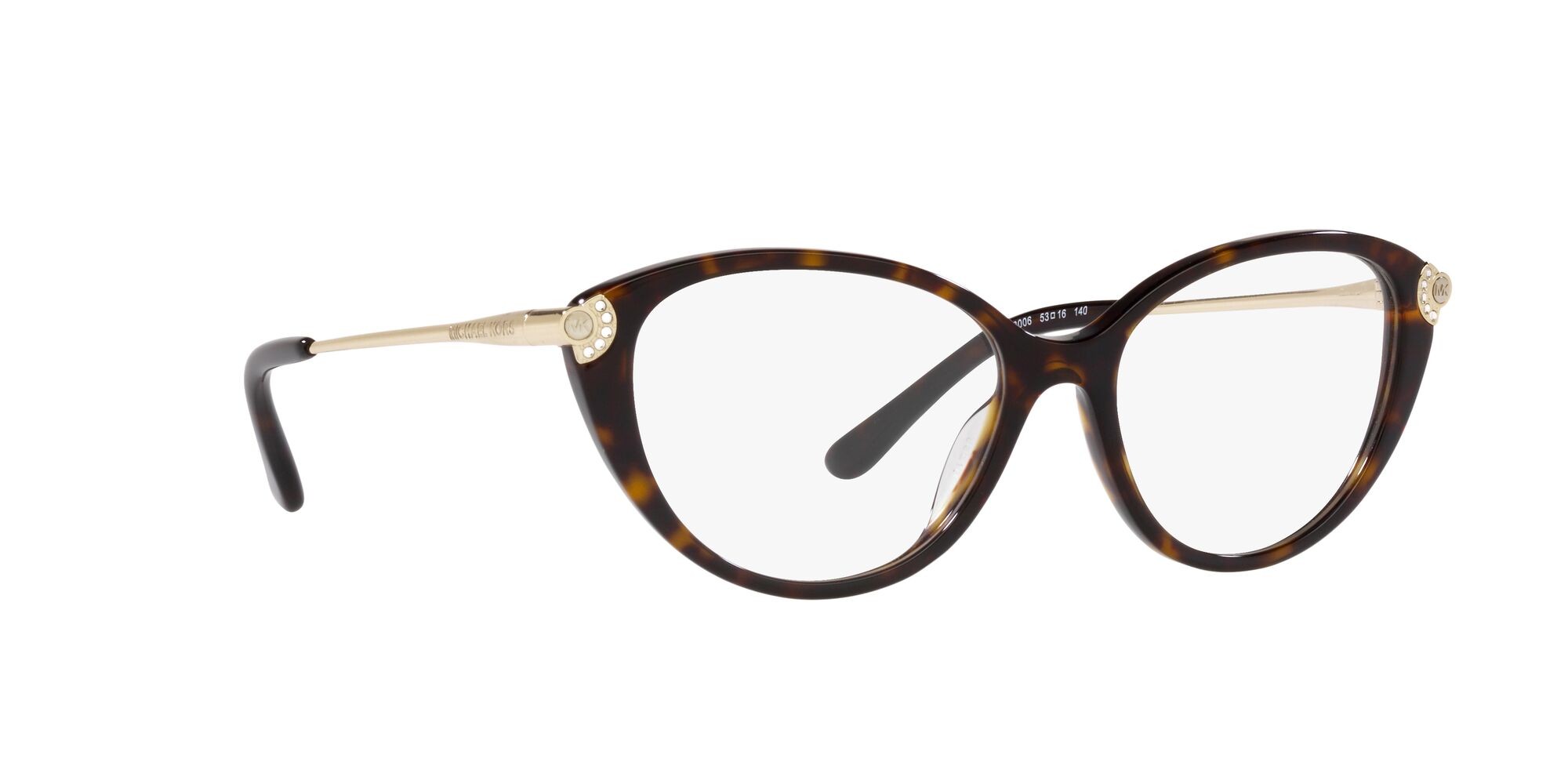 Occhiali da vista Michael Kors Savoie MK 4098BU (3006) colore tartarugato scuro forma cat eye lenti lente demo