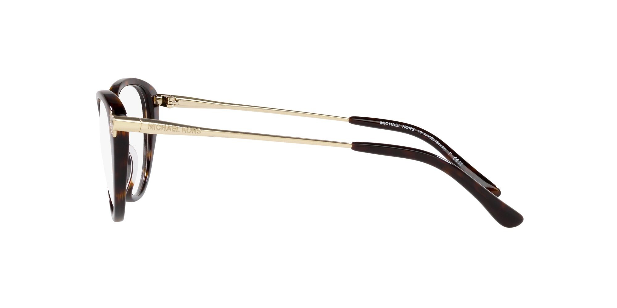 Occhiali da vista Michael Kors Savoie MK 4098BU (3006) colore tartarugato scuro forma cat eye lenti lente demo