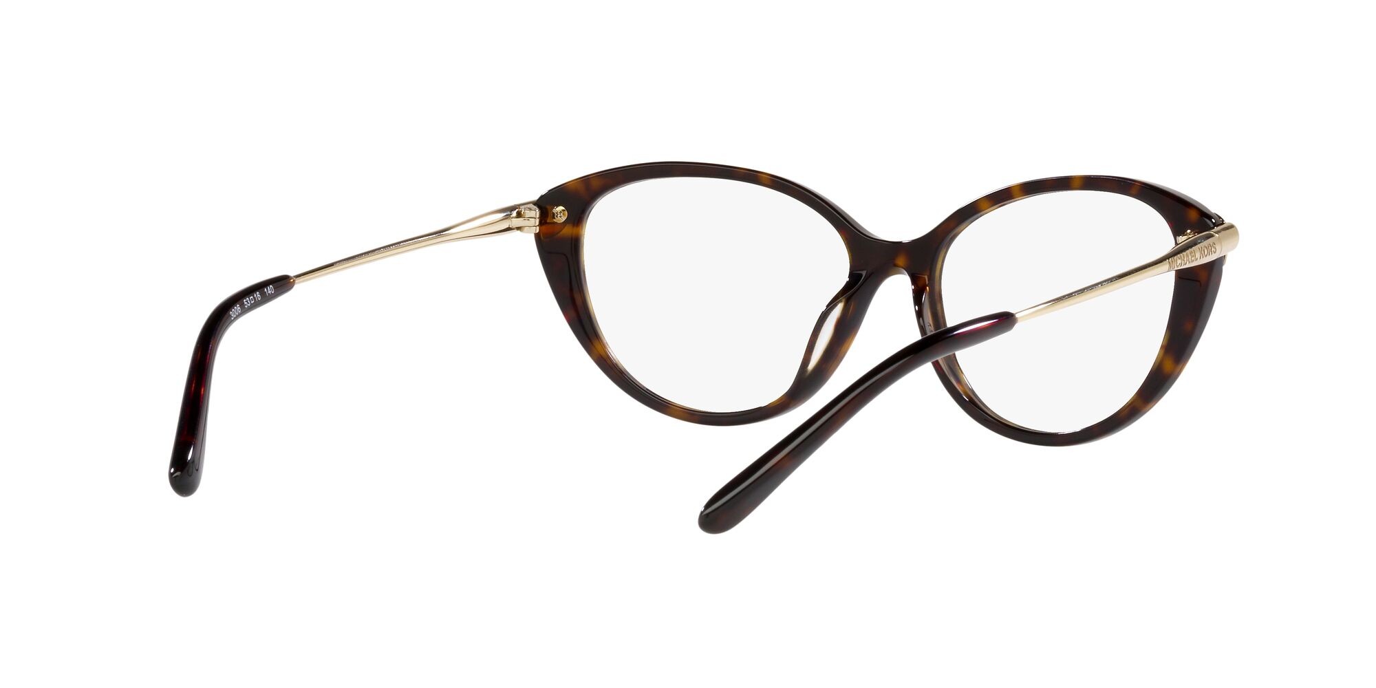 Occhiali da vista Michael Kors Savoie MK 4098BU (3006) colore tartarugato scuro forma cat eye lenti lente demo