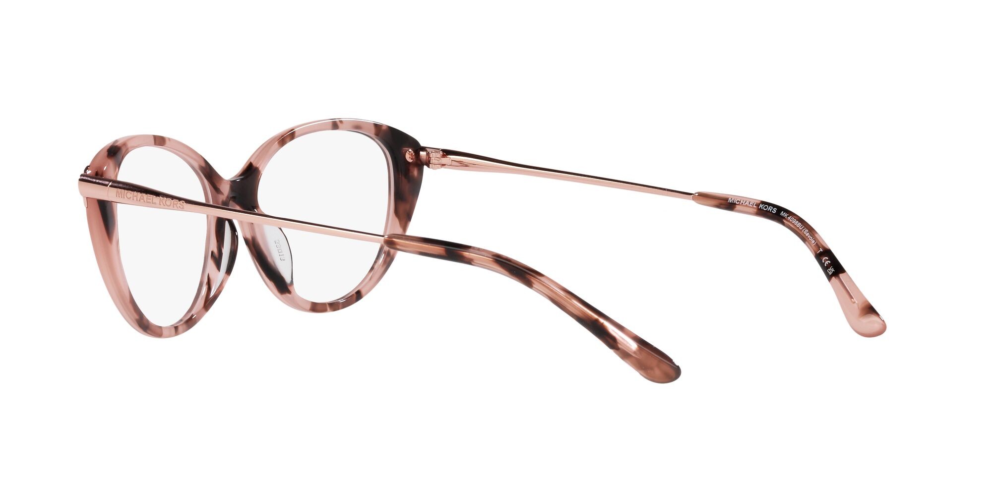 Occhiali da vista Michael Kors Savoie MK 4098BU (3009) colore rosa tartarugato forma cat eye lenti lente demo