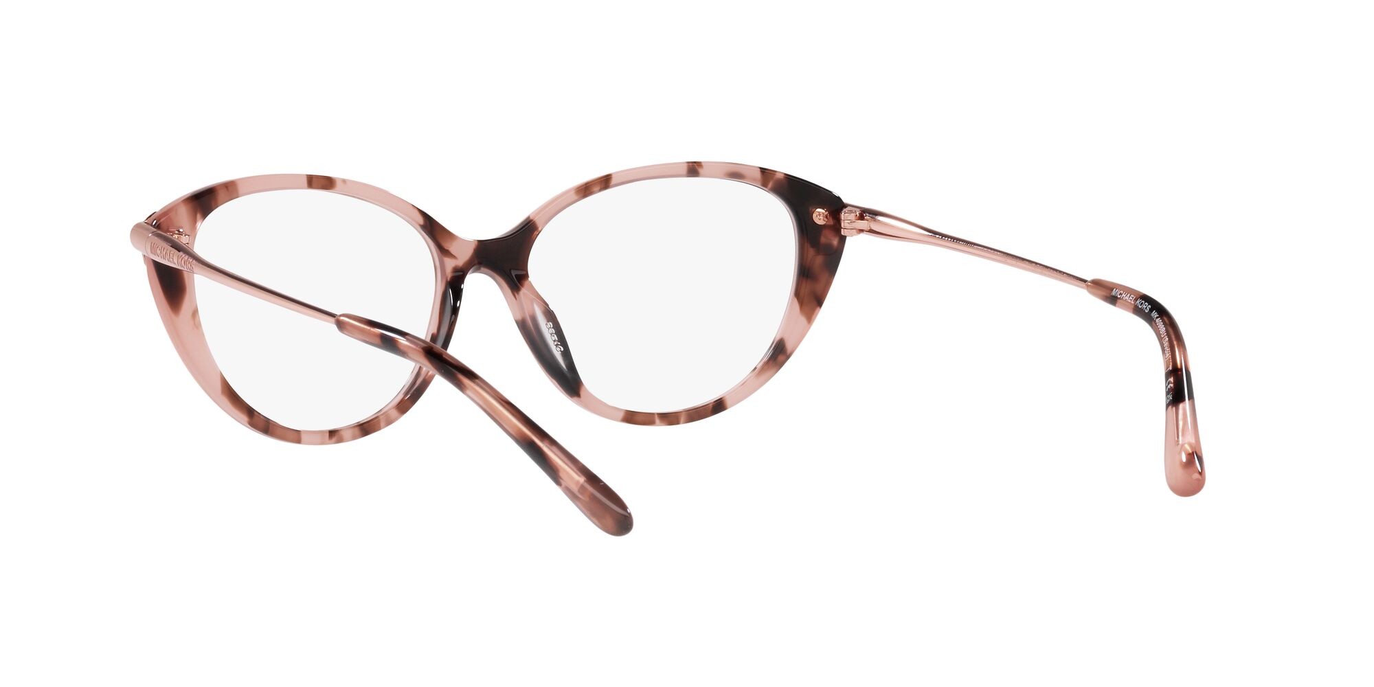 Occhiali da vista Michael Kors Savoie MK 4098BU (3009) colore rosa tartarugato forma cat eye lenti lente demo