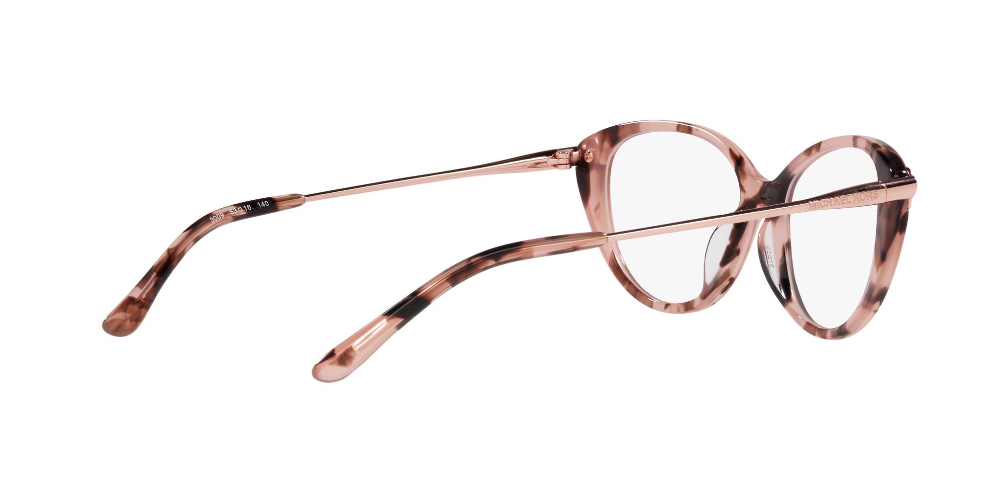 Occhiali da vista Michael Kors Savoie MK 4098BU (3009) colore rosa tartarugato forma cat eye lenti lente demo