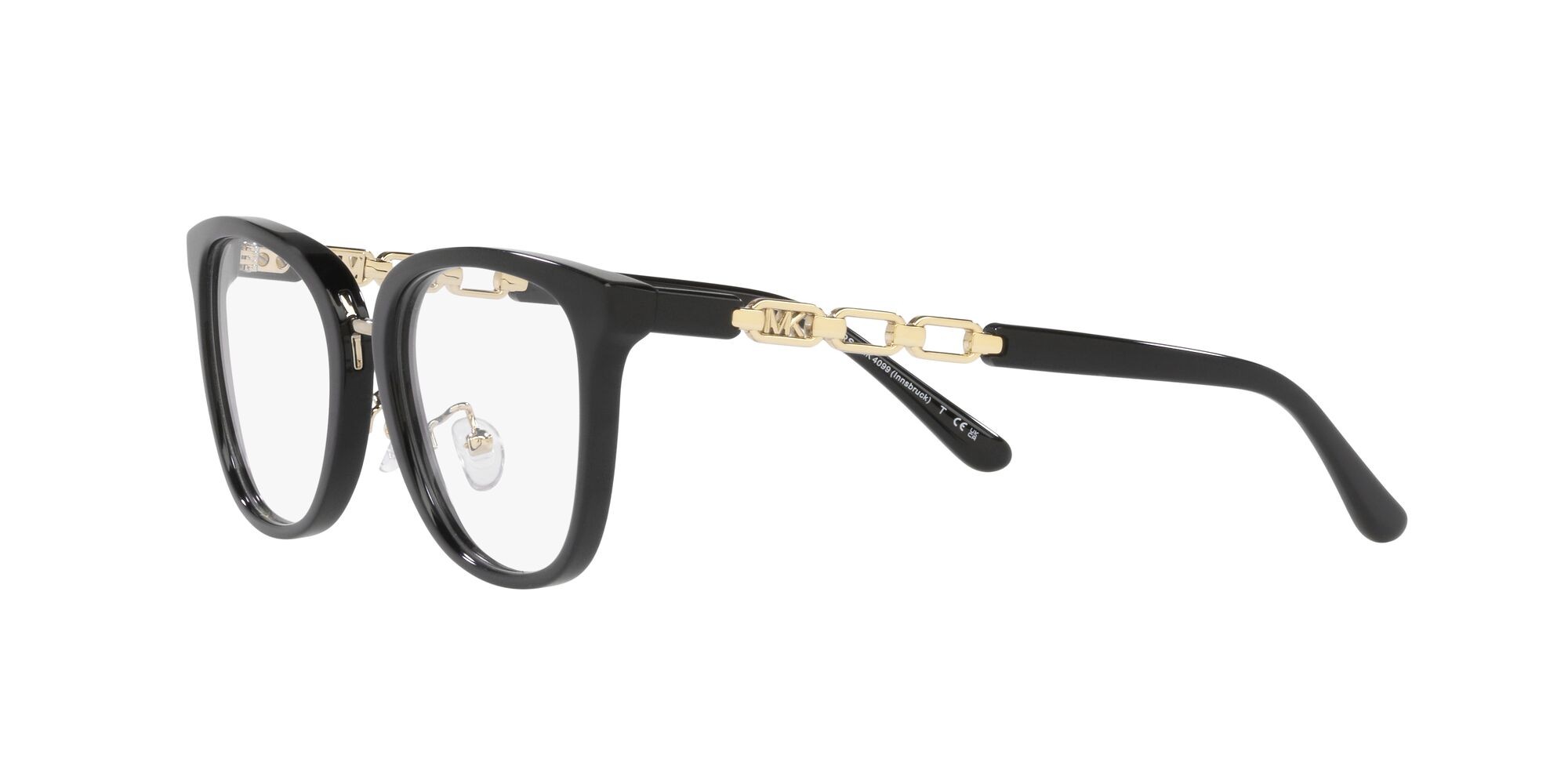 Occhiali da vista Michael Kors Innsbruck MK 4099 (3005) colore nero forma quadrato lenti lente demo