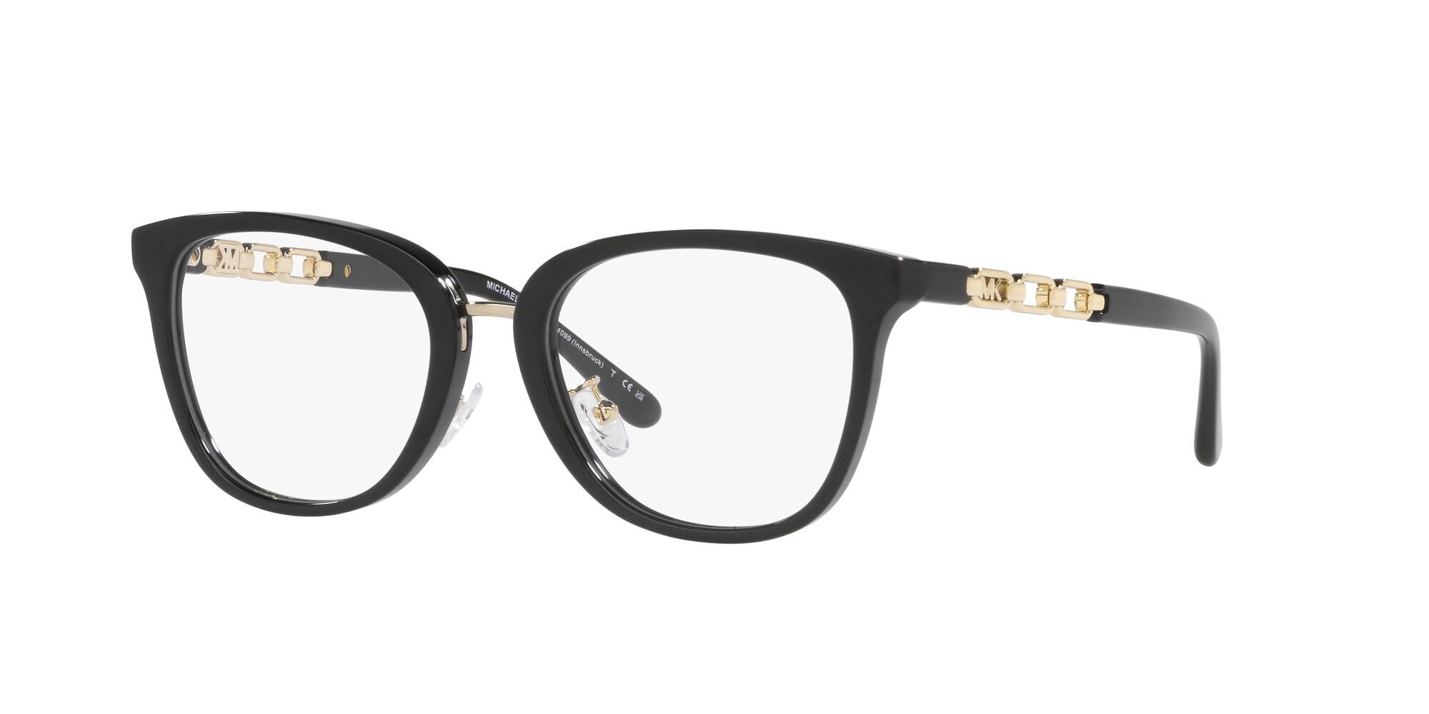 Occhiali da vista Michael Kors Innsbruck MK 4099 (3005) colore nero forma quadrato lenti lente demo