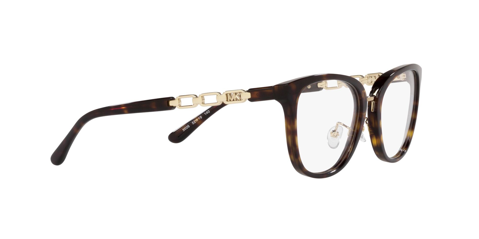 Brillen Michael Kors Innsbruck MK 4099 (3006) farbe tartarugato scuro form quadratisch gläser lente demo