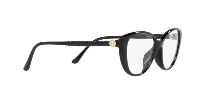 Occhiali da vista Michael Kors Amagansett MK 4102U (3005) colore nero forma cat eye lenti lente demo