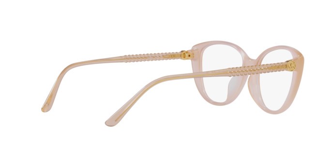 Occhiali da vista Michael Kors Amagansett MK 4102U (3449) colore rosa perlaceo forma cat eye lenti lente demo