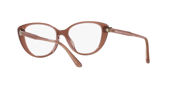 Occhiali da vista Michael Kors Amagansett MK 4102U (3548) colore milky primrose forma cat eye lenti lente demo