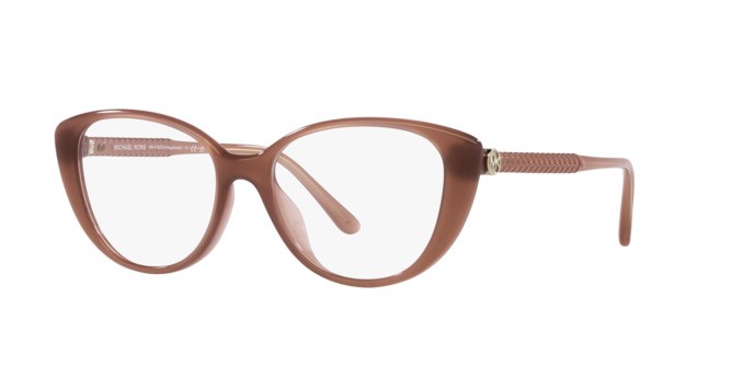 Occhiali da vista Michael Kors Amagansett MK 4102U (3548) colore milky primrose forma cat eye lenti lente demo