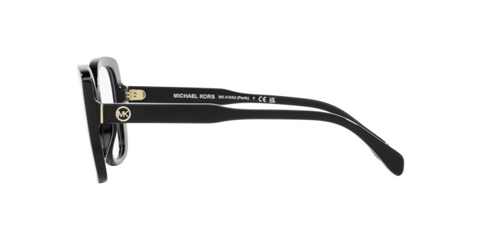 Occhiali da vista Michael Kors Perth MK 4104U (3005) colore nero forma quadrato lenti lente demo