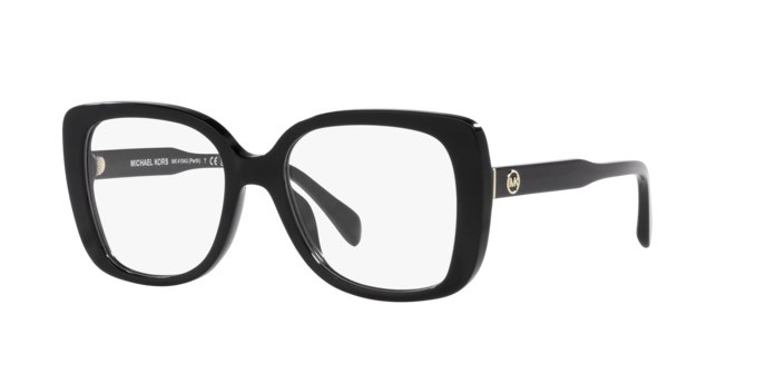 Occhiali da vista Michael Kors Perth MK 4104U (3005) colore nero forma quadrato lenti lente demo
