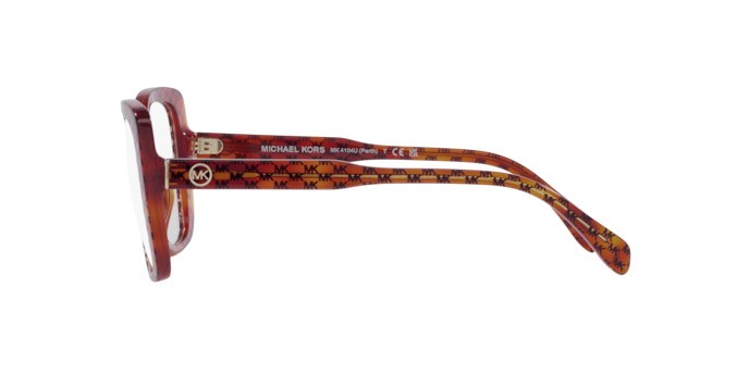 Occhiali da vista Michael Kors Perth MK 4104U (3555) colore amber mk heritage forma quadrato lenti lente demo