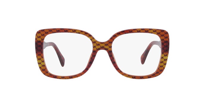 Occhiali da vista Michael Kors Perth MK 4104U (3555) colore amber mk heritage forma quadrato lenti lente demo