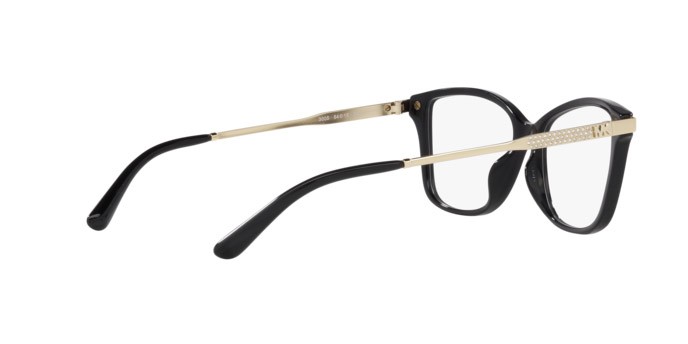 Occhiali da vista Michael Kors Georgetown MK 4105BU (3005) colore nero forma rotondo lenti lente demo