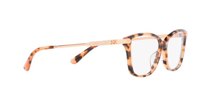 Occhiali da vista Michael Kors Georgetown MK 4105BU (3555) colore rosa tartarugato forma rotondo lenti lente demo