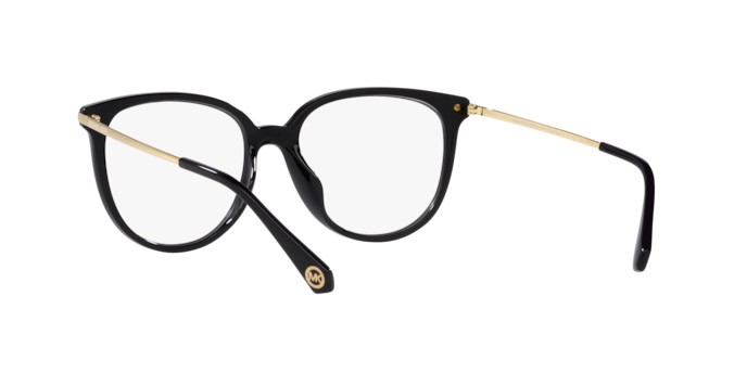 Occhiali da vista Michael Kors Westport MK 4106U (3005) colore nero forma rotondo lenti lente demo