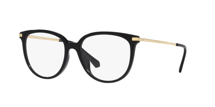 Occhiali da vista Michael Kors Westport MK 4106U (3005) colore nero forma rotondo lenti lente demo