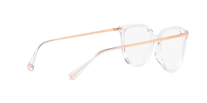 Occhiali da vista Michael Kors Westport MK 4106U (3255) colore trasparente forma rotondo lenti lente demo