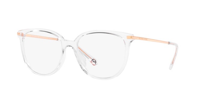 Occhiali da vista Michael Kors Westport MK 4106U (3255) colore trasparente forma rotondo lenti lente demo