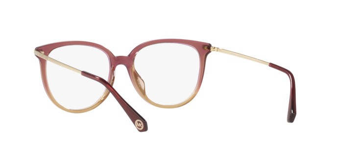 Occhiali da vista Michael Kors Westport MK 4106U (3256) colore dusty rose light brown forma rotondo lenti lente demo