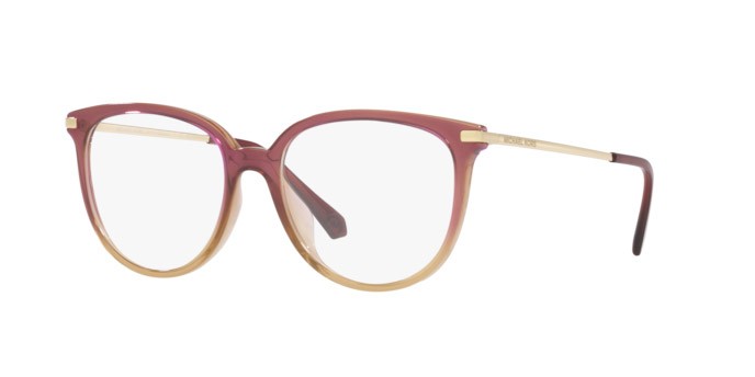 Occhiali da vista Michael Kors Westport MK 4106U (3256) colore dusty rose light brown forma rotondo lenti lente demo