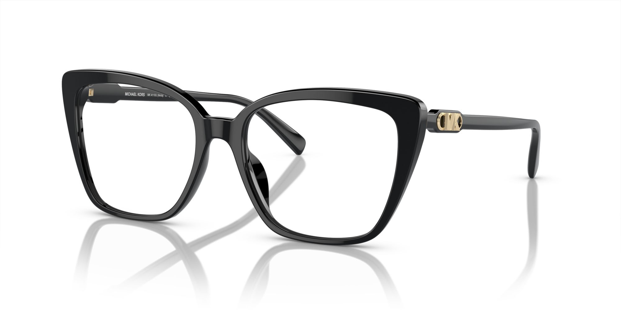 Brillen Michael Kors Avila MK 4110U (3005) farbe nero form quadratisch gläser lente demo