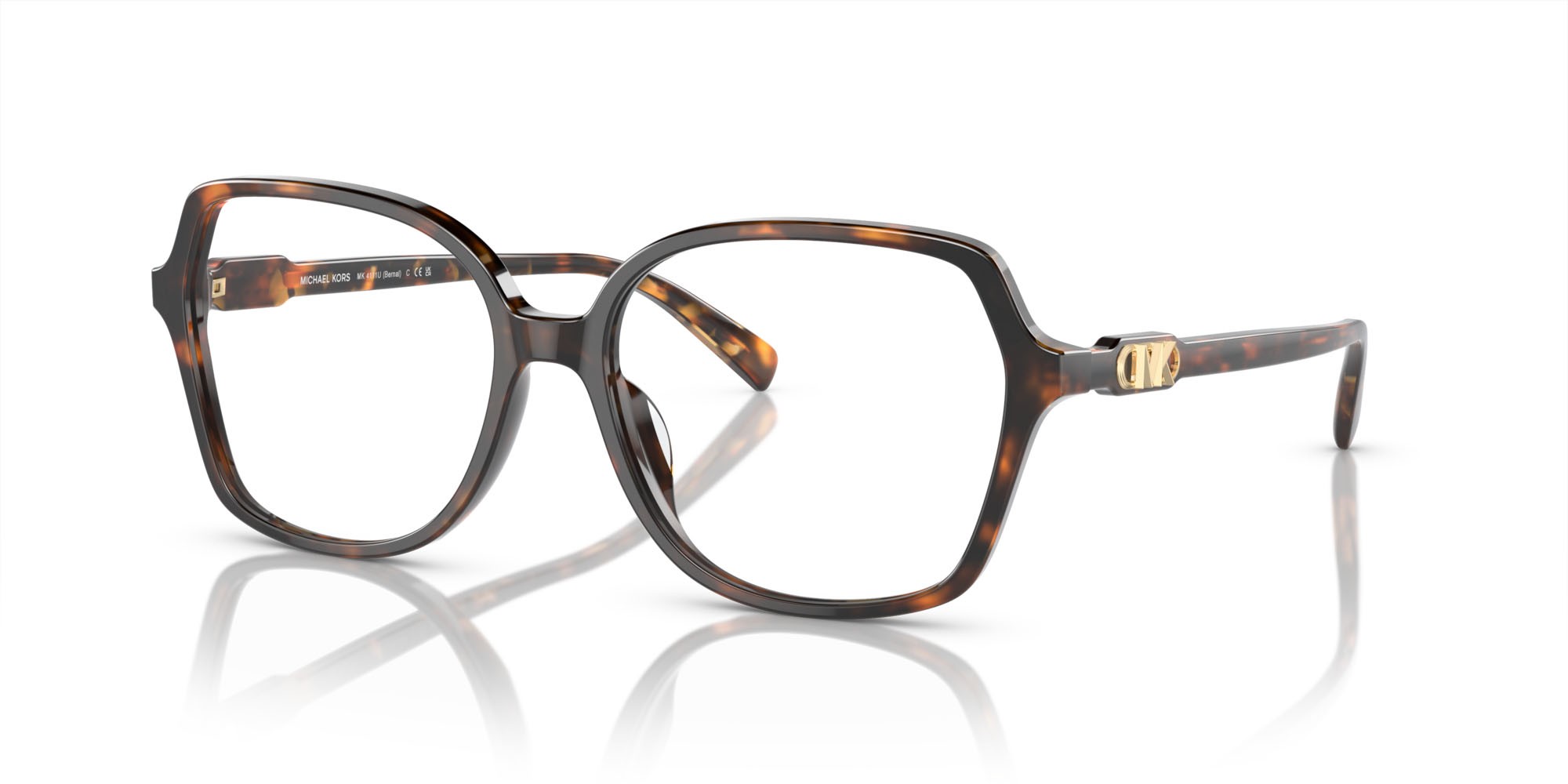 Occhiali da vista Michael Kors Bernal MK 4111U (3006) colore tartarugato scuro forma quadrato lenti lente demo