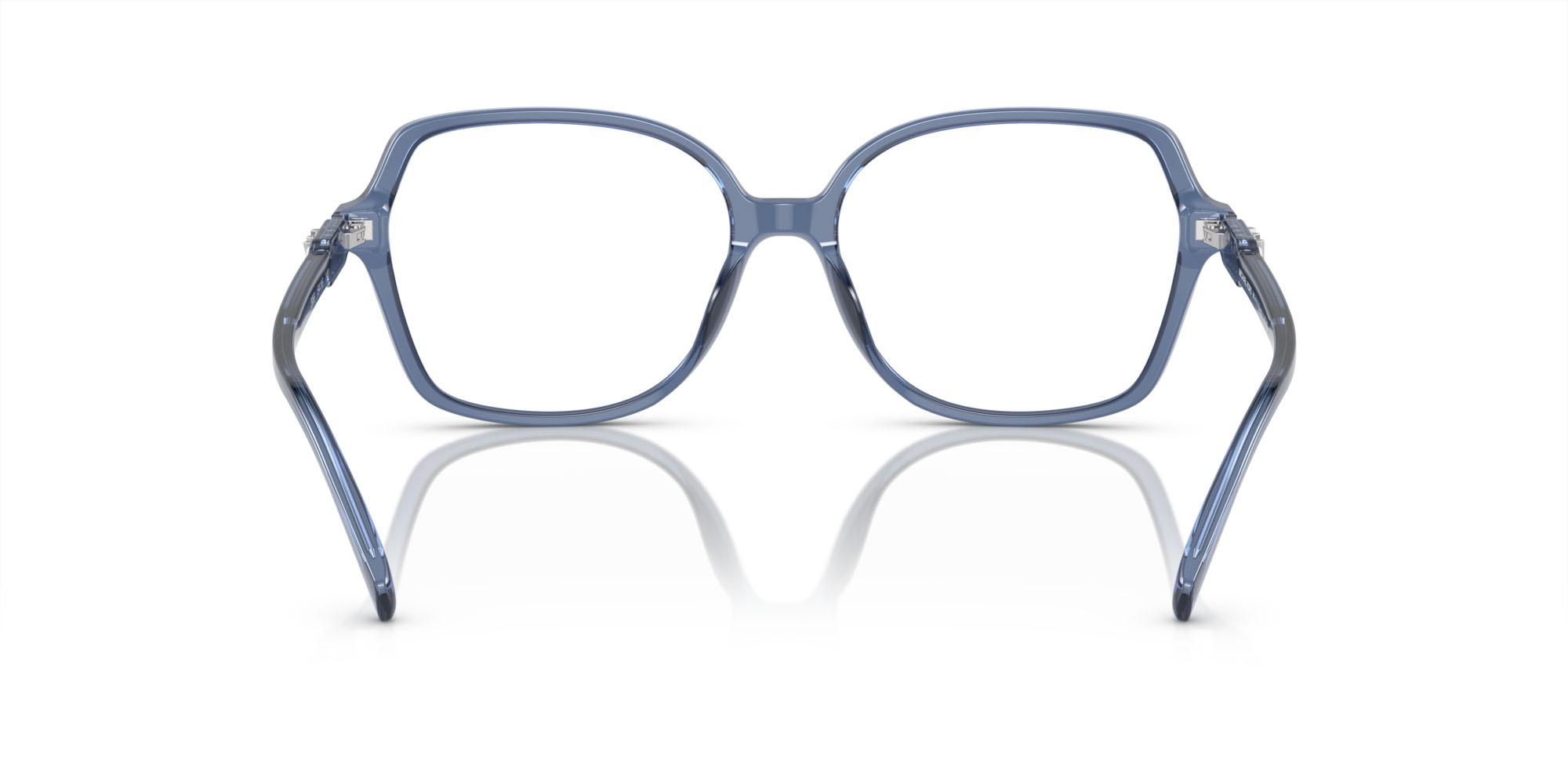 Occhiali da vista Michael Kors Bernal MK 4111U (3956) colore blu trasparente forma quadrato lenti lente demo