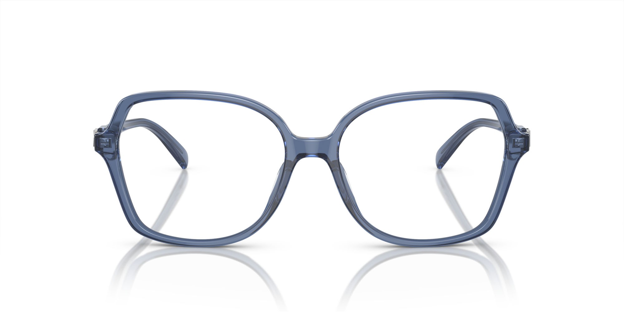 Occhiali da vista Michael Kors Bernal MK 4111U (3956) colore blu trasparente forma quadrato lenti lente demo