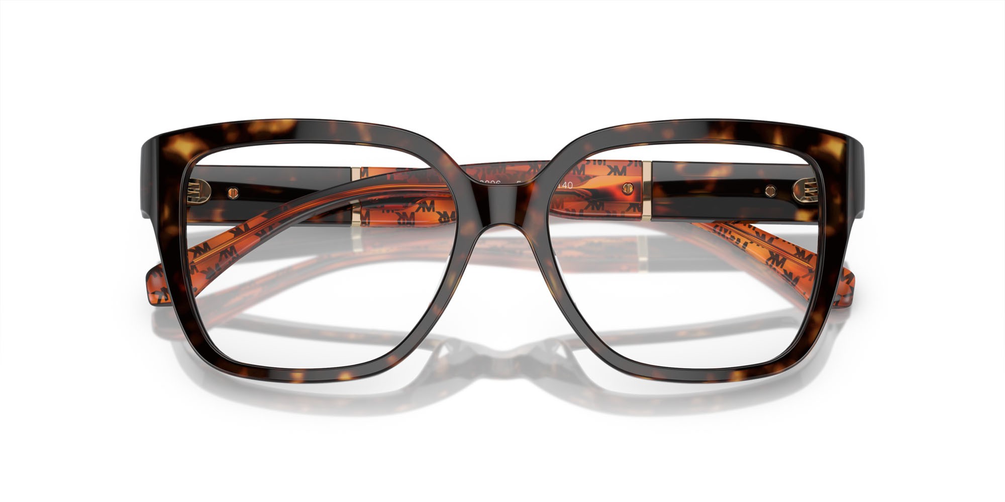 Occhiali da vista Michael Kors Polanco MK 4112 (3006) colore tartarugato scuro forma quadrato lenti lente demo