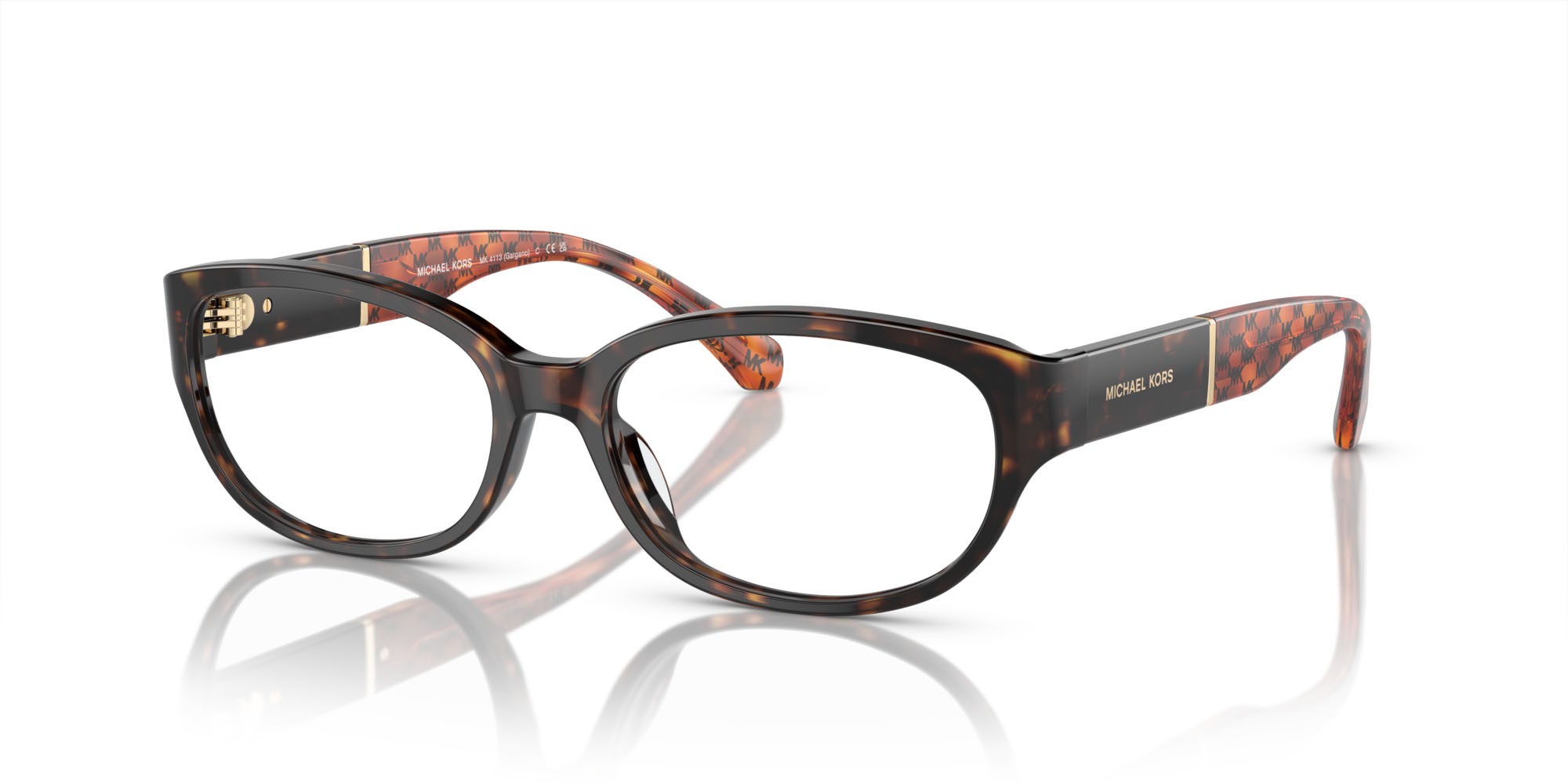 Occhiali da vista Michael Kors Gargano MK 4113 (3006) colore tartarugato scuro forma ovale lenti lente demo