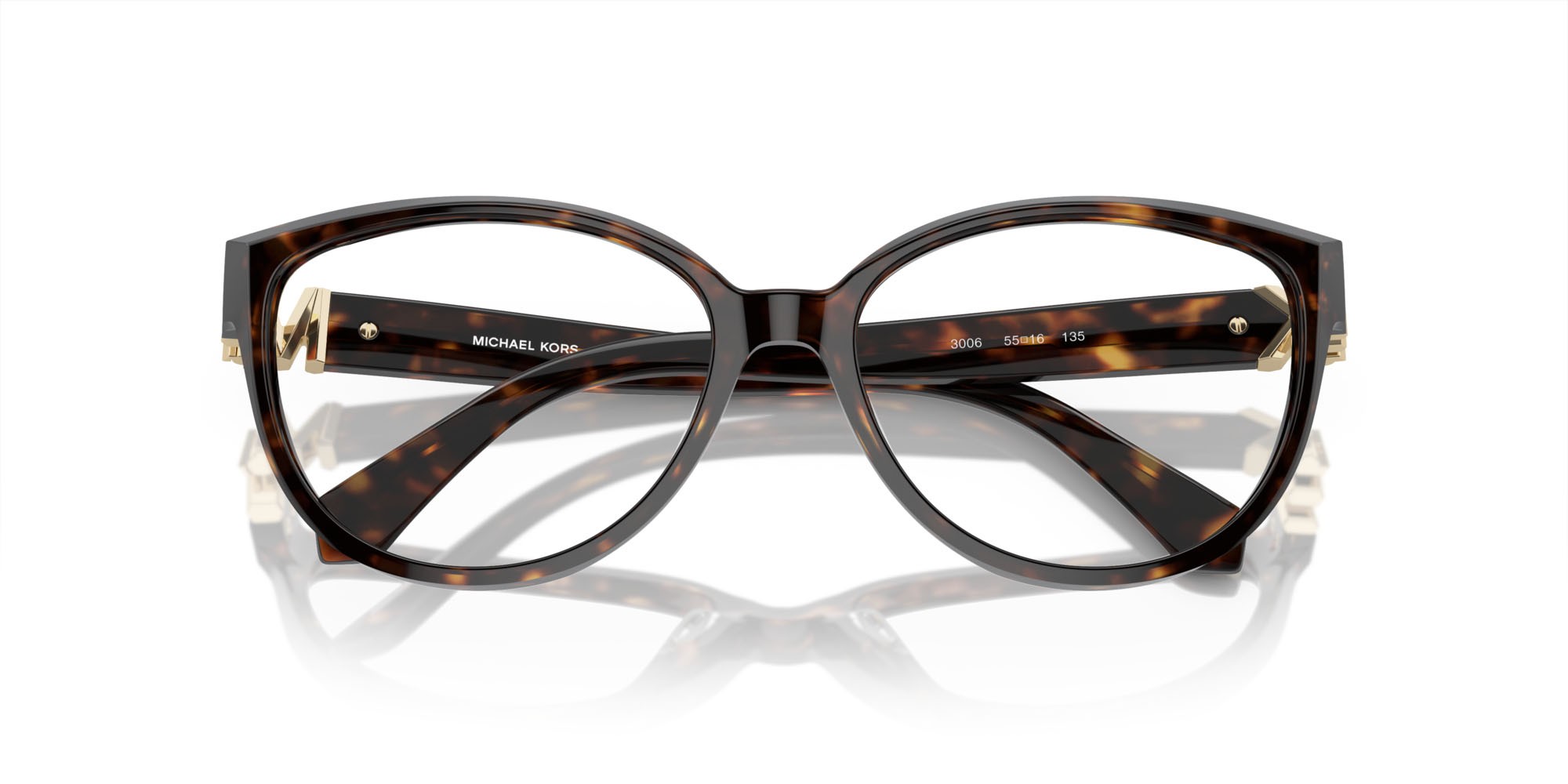 Brillen Michael Kors Punta Mita MK 4114 (3006) farbe tartarugato scuro form cat-eye gläser lente demo