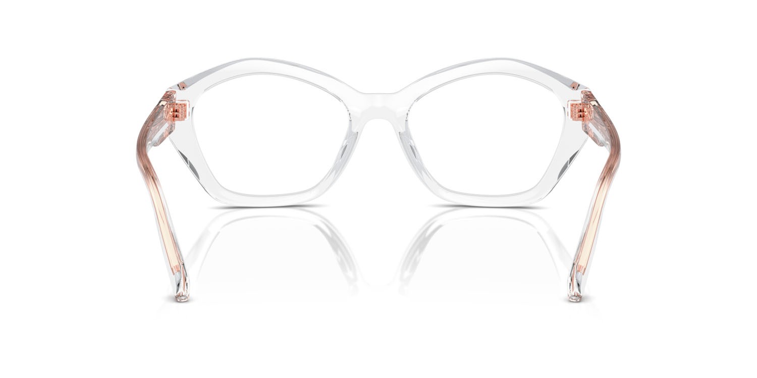 Occhiali da vista Michael Kors Seaside MK 4116U (3015) colore trasparente forma irregolare lenti lente demo