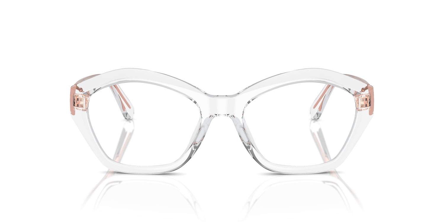 Occhiali da vista Michael Kors Seaside MK 4116U (3015) colore trasparente forma irregolare lenti lente demo