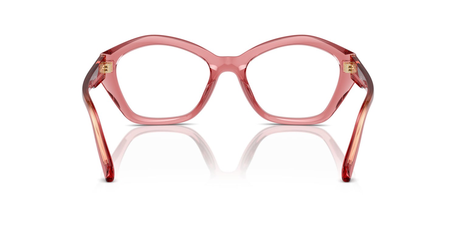 Occhiali da vista Michael Kors Seaside MK 4116U (3970) colore rosa trasparente forma irregolare lenti lente demo