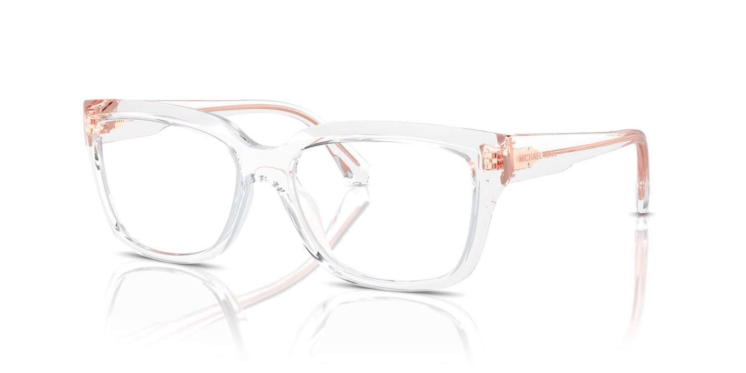Occhiali da vista Michael Kors Birmingham MK 4117U (3015) colore trasparente forma rettangolare lenti lente demo