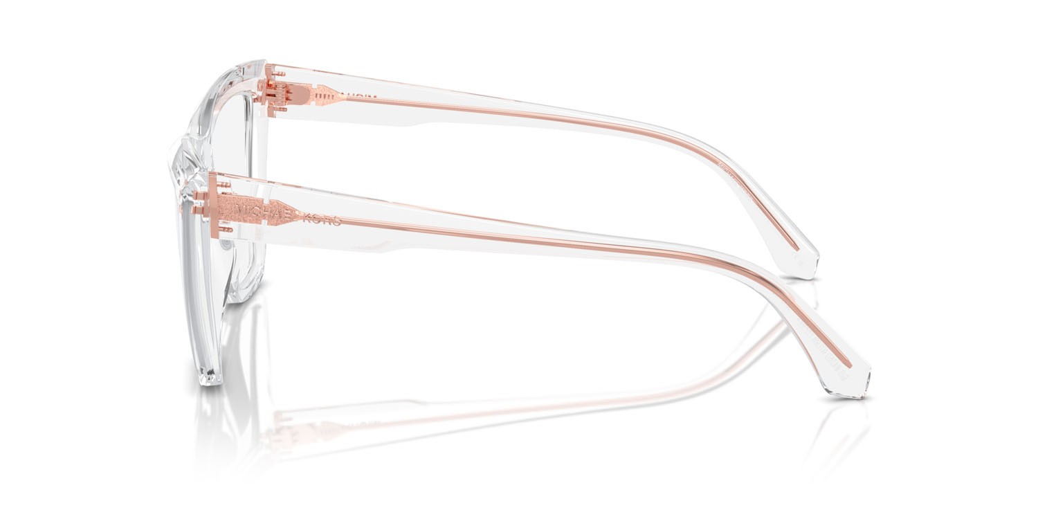 Occhiali da vista Michael Kors Hawaii MK 4118U (3015) colore trasparente forma cat eye lenti lente demo