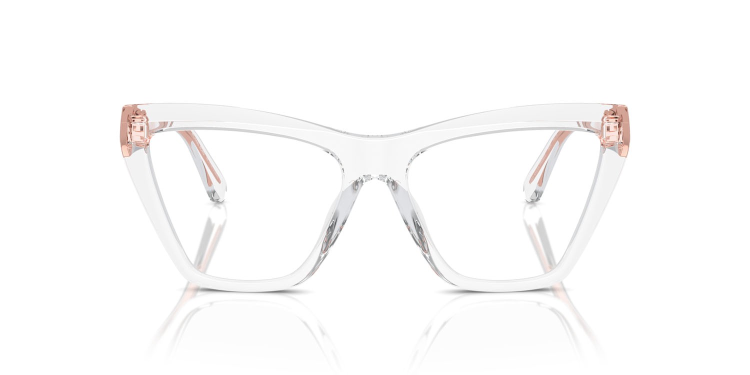 Occhiali da vista Michael Kors Hawaii MK 4118U (3015) colore trasparente forma cat eye lenti lente demo