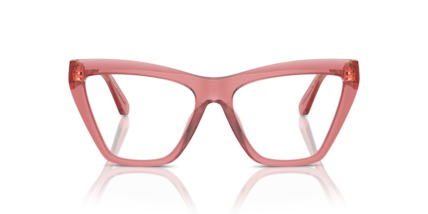 Occhiali da vista Michael Kors Hawaii MK 4118U (3970) colore rosa trasparente forma cat eye lenti lente demo