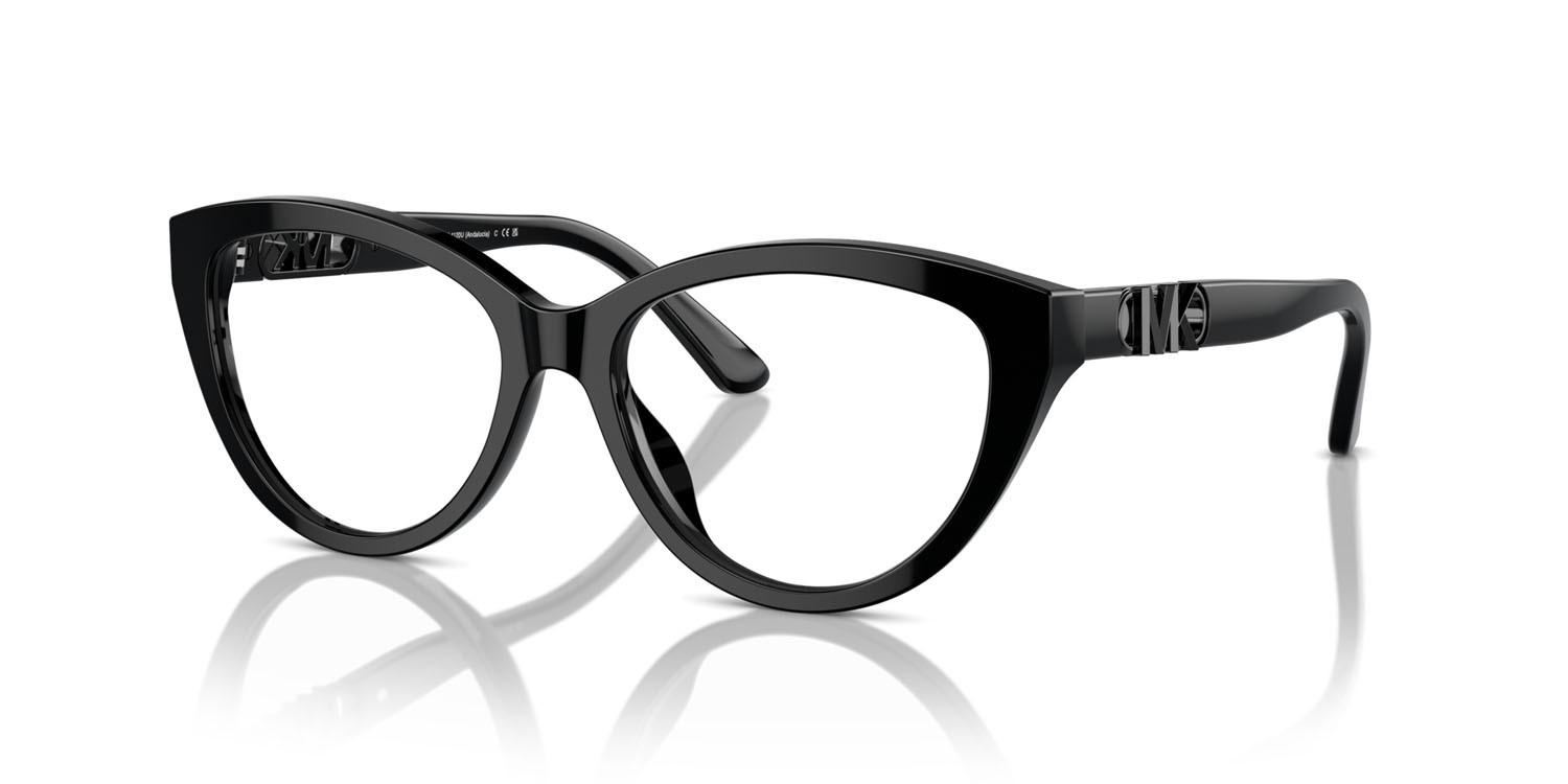 Occhiali da vista Michael Kors Andalucia MK 4120U (3005) colore nero forma cat eye lenti lente demo