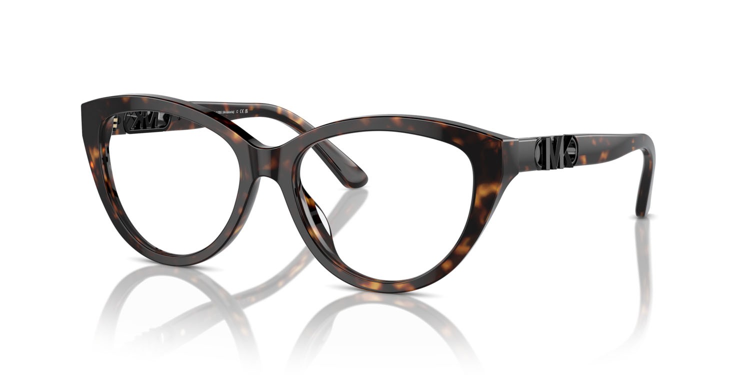 Occhiali da vista Michael Kors Andalucia MK 4120U (3006) colore tartarugato scuro forma cat eye lenti lente demo