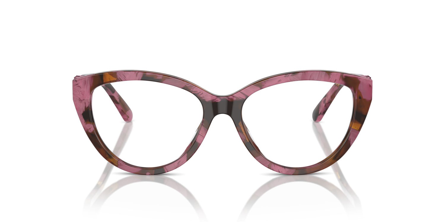 Occhiali da vista Michael Kors Andalucia MK 4120U (3998) colore plum graphic tortoise forma cat eye lenti lente demo